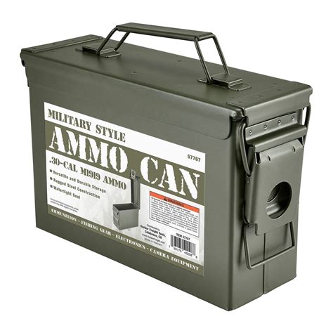 30 caliber metal ammo box|harbor freight plastic ammo can.